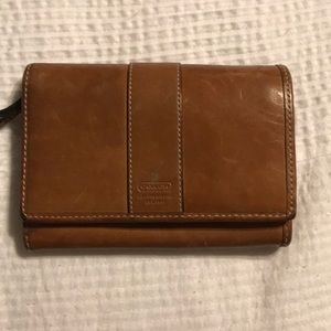 Tan coach wallet